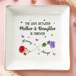 Custom Name Mother Daughter Gifts - Personalized Jewelry Dish