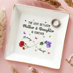 Custom Name Mother Daughter Gifts - Personalized Jewelry Dish