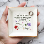 Custom Name Mother Daughter Gifts - Personalized Jewelry Dish