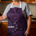 A Recipe Of Love & Family - Family Personalized Custom Apron - Mother's Day, Gift For Grandma, Grandparent