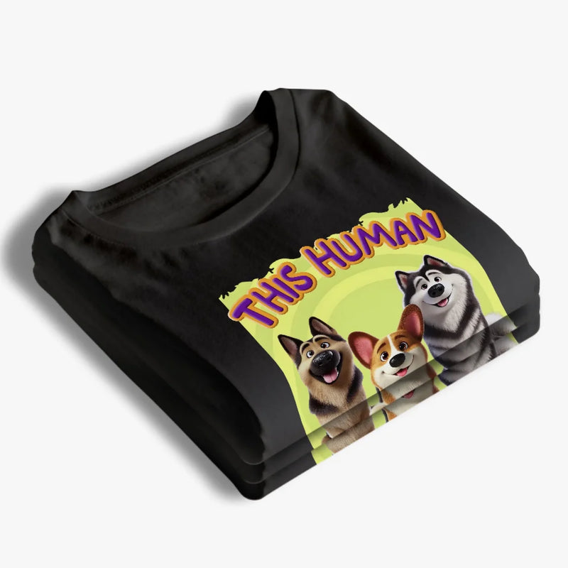 Happiness Starts With A Wag - Dog Personalized Custom Unisex T-shirt, Premium T-shirt, Hoodie - Gift For Pet Owners, Pet Lovers