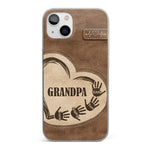The Heart Of Our Home Is Family - Family Personalized Custom Clear Phone Case - Gift For Family Members