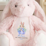 My First Easter - Family Personalized Custom Easter Bunny Plush - Easter Gift For Family Members