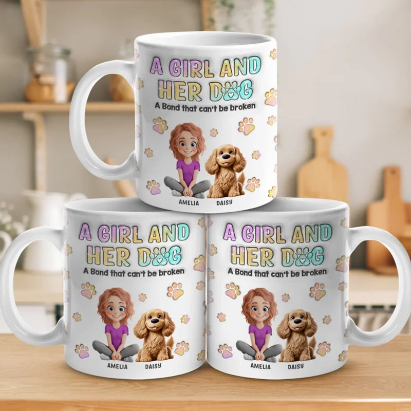 Furry Friends Make The Best Companions - Dog Personalized Custom 3D Inflated Effect Printed Mug - Gift For Pet Owners, Pet Lovers