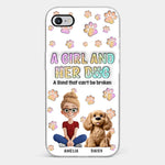 Paws, Love & Unbreakable Bonds - Dog Personalized Custom 3D Inflated Effect Printed Clear Phone Case - Gift For Pet Owners, Pet Lovers
