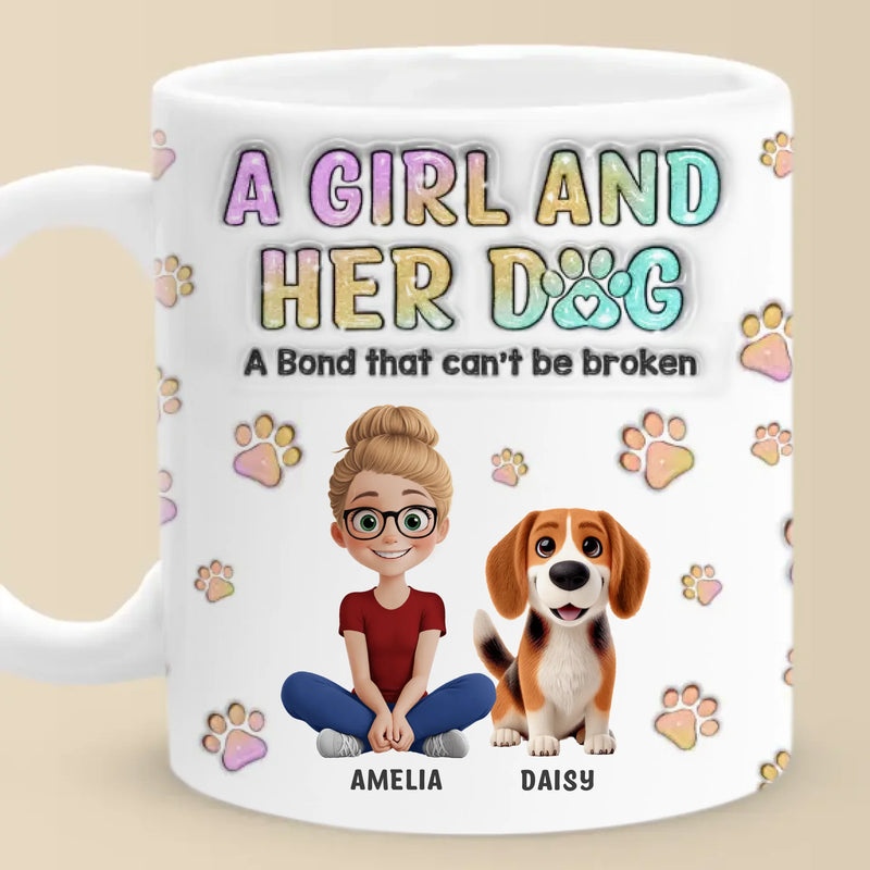 Furry Friends Make The Best Companions - Dog Personalized Custom 3D Inflated Effect Printed Mug - Gift For Pet Owners, Pet Lovers