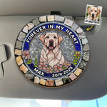 Custom Pet Photo Memorial Gifts for Dog Lovers - Personalized Car Visor Clip