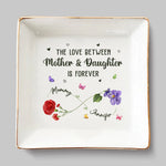 Custom Name Mother Daughter Gifts - Personalized Jewelry Dish