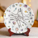 Her Love Is A Melody That Plays In The Heart Forever - Family Personalized Custom 3D Inflated Effect Printed Ceramic Plate - Mother's Day, Gift For Family