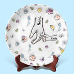 Her Love Is A Melody That Plays In The Heart Forever - Family Personalized Custom 3D Inflated Effect Printed Ceramic Plate - Mother's Day, Gift For Family