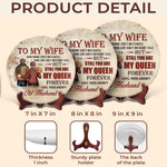 I’m Still Here, Still Grumpy, And Still Yours - Couple Personalized Custom Ceramic Plate - Gift For Husband Wife, Anniversary