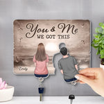 Wherever You Are, I’m Home - Couple Personalized Custom Acrylic Puzzle Key Holder - House Warming Gift For For Husband Wife, Anniversary