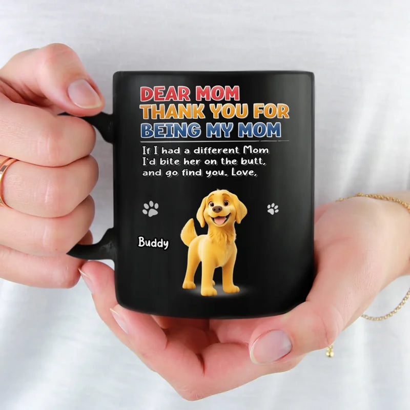 I Woof You, Now Gimme Treats - Dog Personalized Custom Black Mug - Gift For Pet Owners, Pet Lovers