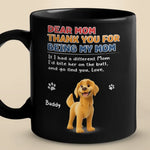 I Woof You, Now Gimme Treats - Dog Personalized Custom Black Mug - Gift For Mom, Dog Lovers
