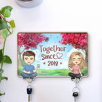 Two Weirdos, One Perfect Puzzle - Couple Personalized Custom Acrylic Puzzle Key Holder - House Warming Gift For Couple