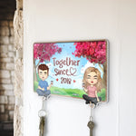 Two Weirdos, One Perfect Puzzle - Couple Personalized Custom Acrylic Puzzle Key Holder - House Warming Gift For Couple