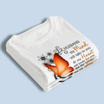 We Are Bound By Love And Wings - Memorial Personalized Custom Unisex T-shirt, Premium T-shirt, Hoodie - Sympathy Gift For Wife