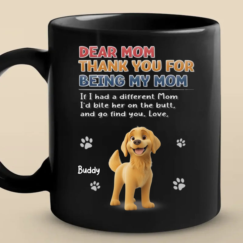 I Woof You, Now Gimme Treats - Dog Personalized Custom Black Mug - Gift For Pet Owners, Pet Lovers