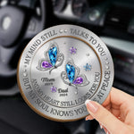 Some Part Of Me Will Always Search For You - Memorial Personalized Custom Car Visor Clip - Sympathy Gift For Mom, Dad