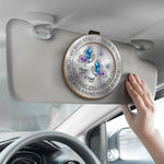 Some Part Of Me Will Always Search For You - Memorial Personalized Custom Car Visor Clip - Sympathy Gift For Mom, Dad