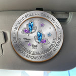 Some Part Of Me Will Always Search For You - Memorial Personalized Custom Car Visor Clip - Sympathy Gift For Mom, Dad