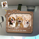 Custom Photo No One Cuddles Me Like You Do - Dog & Cat Personalized Custom Car Visor Clip - Gift For Dog Lovers, Cat Lovers