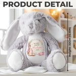 Custom Name First Easter Gifts for Babies - Personalized Bunny Plush