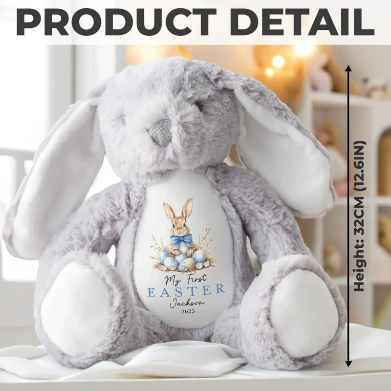 Easter Magic & Bunny Dreams - Family Personalized Custom Easter Bunny Plush - Easter Gift For Baby Kids, Newborn Baby
