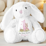Bunny Trails Lead To Happiness - Family Personalized Custom Easter Bunny Plush - Easter Gift For Baby, Kids