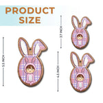 Somebunny Loves You - Family Personalized Custom Ornament - Wood Custom Shaped - Easter Gift For Family Members