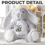 Hoppy Easter - Family Personalized Custom Easter Bunny Plush - Easter Gift For Family Members