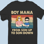 From Son Up To Son Down - Family Personalized Custom Unisex T-shirt, Premium T-shirt, Hoodie - Mother's Day Gift For Mom, Daughter, Son