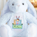 Easter Vibes, Bunny Cuddles - Family Personalized Custom Easter Bunny Plush - Easter Gift For Kids, Baby