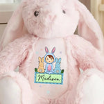 Easter Vibes, Bunny Cuddles - Family Personalized Custom Easter Bunny Plush - Easter Gift For Kids, Baby