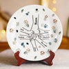 A Mother’s Love Is Endless - Family Personalized Custom 3D Inflated Effect Printed Ceramic Plate - Mother's Day, Gift For Mom, Grandma