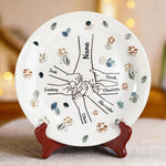 Custom Name Family Togetherness Gifts - Personalized Ceramic Plate