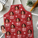 Custom Photo Love Makes Us One - Couple Personalized Custom Apron - Gift For Husband Wife, Anniversary