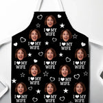 Custom Photo Love Makes Us One - Couple Personalized Custom Apron - Gift For Husband Wife, Anniversary
