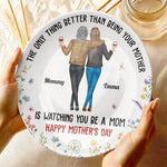 Custom Name Mother Daughter Mother's Day Gifts - Personalized Ceramic Plate