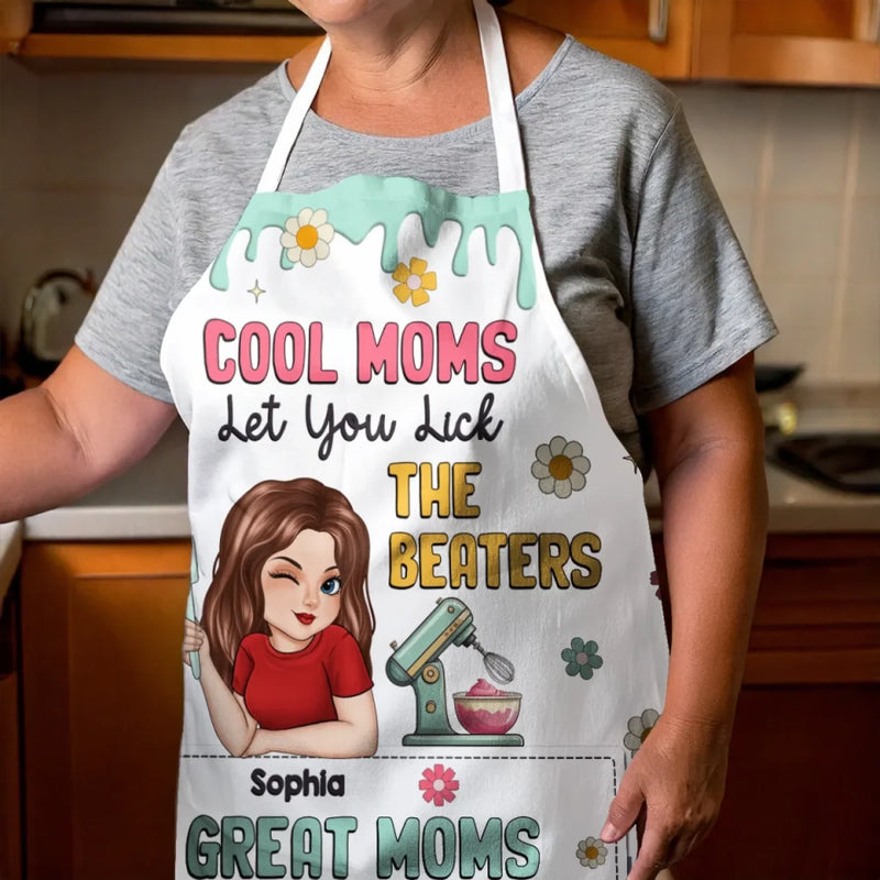 Home Is Where Mom Is - Family Personalized Custom Apron - Mother's Day, Gift For Mom, Grandma