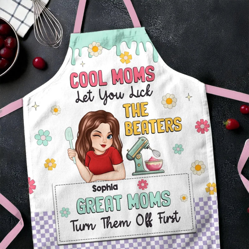 Home Is Where Mom Is - Family Personalized Custom Apron - Mother's Day, Gift For Mom, Grandma