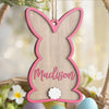 Joyeuses Pâques, pleines d'amour - Décoration familiale personnalisée - Forme en bois personnalisée - Cadeau de Pâques pour les membres de la famille