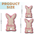 Hoppy Easter, Full Of Love - Family Personalized Custom Ornament - Wood Custom Shaped - Easter Gift For Family