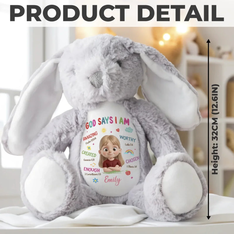 Chosen To Shine, Filled With Love - Family Personalized Custom Easter Bunny Plush - Gift For Family Members
