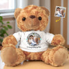 Custom Photo A Hug When You Need It - Memorial Personalized Custom Teddy Bear Plush - Sympathy Gift For Family Members