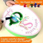 Eggstra Special for You - Family Personalized Custom Easter Egg Decorating Kit, Egg Spinner Machine With Markers - Easter Gift For Family Members