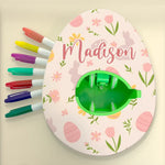 Crack Open The Fun - Family Personalized Custom Easter Egg Decorating Kit, Egg Spinner Machine With Markers - Easter Gift For Family Members