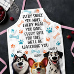 My Heart Belongs To My Dog - Dog Personalized Custom Apron - Gift For Dog Lovers