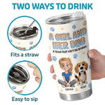 Fluffy Hugs & Wagging Tails - Dog Personalized Custom 3D Inflated Effect Printed Tumbler - Gift For Pet Owners, Pet Lovers