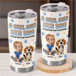 Fluffy Hugs & Wagging Tails - Dog Personalized Custom 3D Inflated Effect Printed Tumbler - Gift For Pet Owners, Pet Lovers